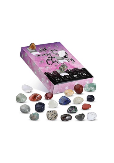 2024 Advent Takvimi Noel Advent Takvimi, 24 Doğal Kristal Akik Fosil 25-26. Günler