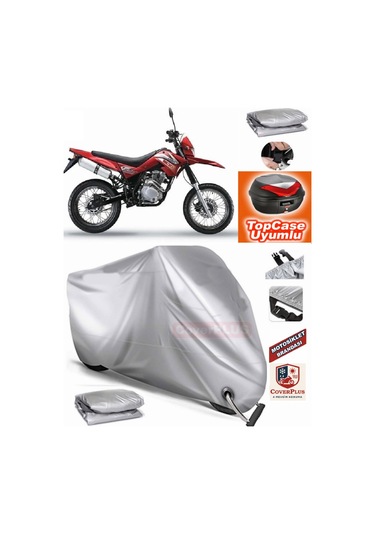 Coverplus Lifan X-plore 200m Branda Topcase Arka Çanta Uyumlu Motor Brandası Kilit Uyumlu