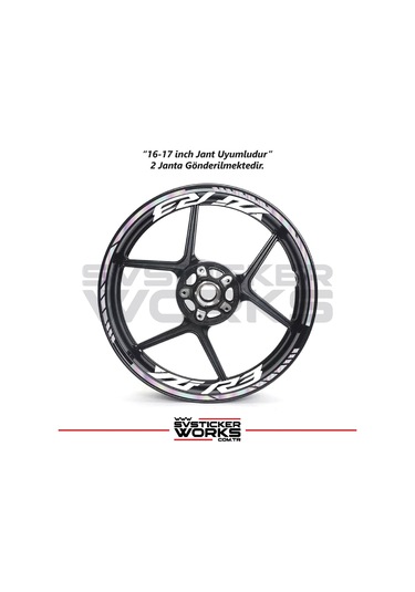 Yamaha Yzf-r3 Yazılı Jant Sticker Dış Ve İç Set Sticker Jant Şeridi Hologram