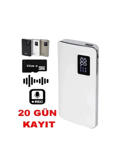 Wificam 006 Powerbank Ses Kayıt Cihazı 20 Gün Kayıt Süresi