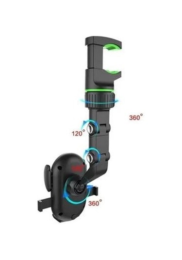 Telefon Tutucu Dikiz Aynasına Takılabilen Eklemli Tutucu