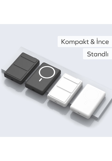 Woyax By Deji 10000 Mah 20 W Standlı Hızlı Taşınabilir Magsafe Powerbank Siyah