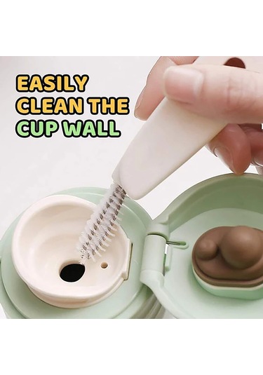 Bardak 3 Ağız Fırçası Detay Kapaklı Şişe 1 Temizleme Çeşitli Şişe Fırçaları Temizlik Malzemeleri