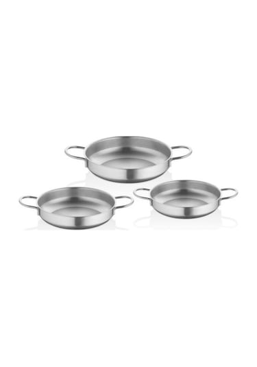 By Kardelen 3lü Omlet Seti - 18-20-22 - İnox - Byg098 Inox