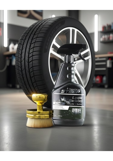 Steep Ultimate Lastik Ve Tampon Parlatıcı 500 Ml Gold Uygulama Fırçası