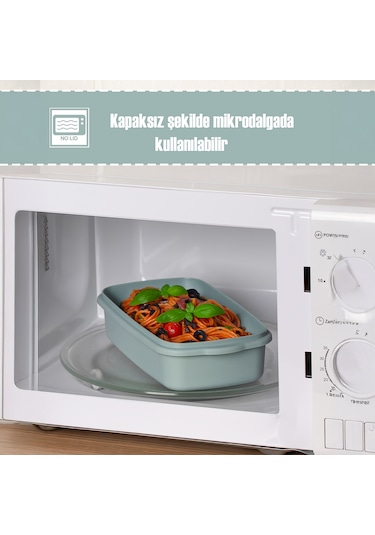Porsima 5314 Kilitli Sızdırmaz Kapaklı Hava Tahliye Contalı Çok Amaçlı 3lü Dikdörtgen Erzak Yiyecek Saklama Kabı Seti Mavi- 1000-1700-2800ml Mavi