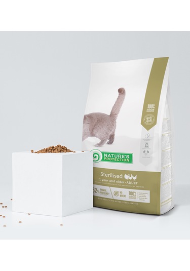 Nature's Protection Sterilised Kümes Hayvanlı Yetişkin Kedi Maması 7 KG
