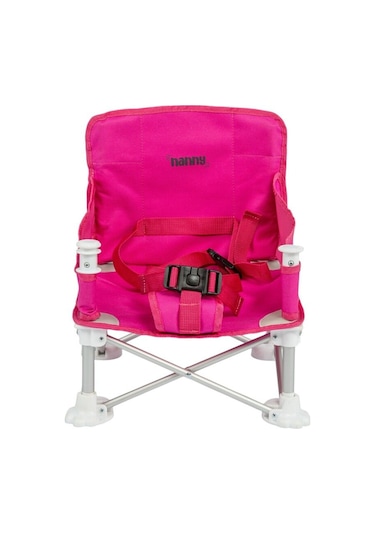 Deluxe Portatif Katlanabilir Mama Sandalyesi Pembe