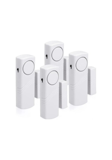 Singree Kablosuz Kapı Ve Pencere Alarmı - 4'lü Set, 100 Db Siren, Manyetik Çalışma, Hırsızlığa Karşı Ev Güvenliği
