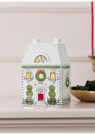 The Mia Dekoratif Led Işıklı Yılbaşı Evi 10x7x15 Cm