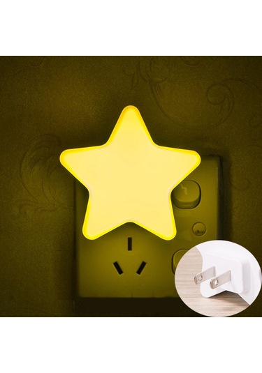 Suofeng Akıllı Işık Kontrollü Led Gece Lambası - 0.5w Tasarrufcu Usb Feneri - Sarı Işık Abd Şarj Aleti Diğer