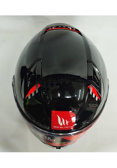 Mt Revenge 2 Solid A11 Şeffaf Vizörlü Kask Parlak Siyah