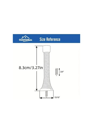 Chuangyinshop Beyaz 2'li Paket Siyah Kapı Stoperi, 3-1/8" Heavy Duty Esnek Kapı Bumperı