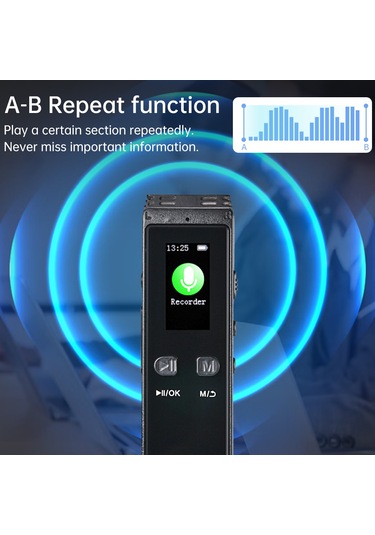 Singree 32gb Profesyonel Ses Kayıt Cihazı - Bluetooth, 30 Saat Sürekli Kayıt, Yüksek Kaliteli Hoparlörlü