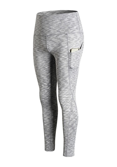 Wezone Yüksek Bel Yoga Taytı: Hızlı Kuruma, Esnek Ve Cep Detaylı Spor Legging Gri Renk Renkli Gri