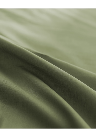 Manon Tek Kişilik %100 Pamuk Ranforce Lastikli Çarşaf - Haki Çok Renkli