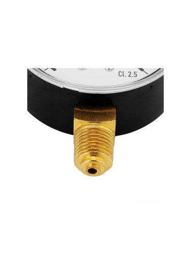 Wezone 0-10 Bar Metal Baskül Manometre, 1/4" Npt Bağlantı, Hava-su-yakıt Ölçümü, Kolay Okuma, Yan Montaj