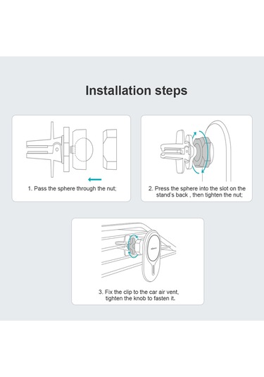 Nillkin Nkl01 Magroad Lite Manyetik Araç İçi Telefon Tutucu Siyah