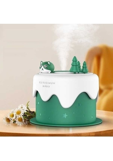 Pazly Lyons Mini Kek Nemlendirici Sprey - Pembe, Ahşap Yeşil, Ultrasonik, Sessiz, Hafif, Taşınabilir, Usb, Tek Tuşla