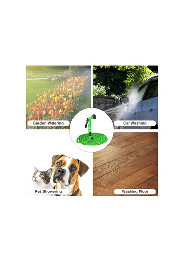 Symbee Mavi 75ft Orman Su Borusu Seti - Yüksek Basınçlı Fıçın Ve Bahçe Sulama Aleti İle Otomobil Yıkama