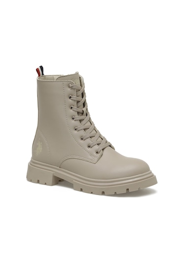 U.s. Polo Assn. Halles 3pr Bej Kadın Biker Bot 000000000101479760 Bej