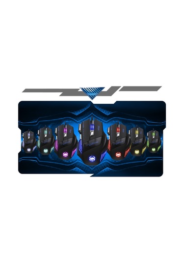 Mufunye Zelotes T-80 Profesyonel Oyuncu Faresi - 7200 Dpı, 7 Tuşlu, Rgb Aydınlatmalı, Usb Kablolu T-80