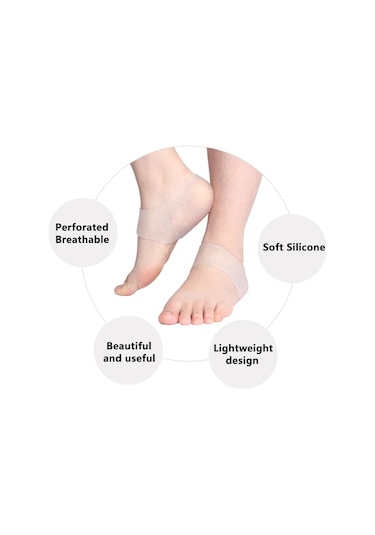 Silikon Topuk Koruyucu Ayaklar Için Silikon Jel Topuk Bardak Hielspoor Kuruş Topuklu Plantar Fasiit Jel Tabanlık Silikon Çorap