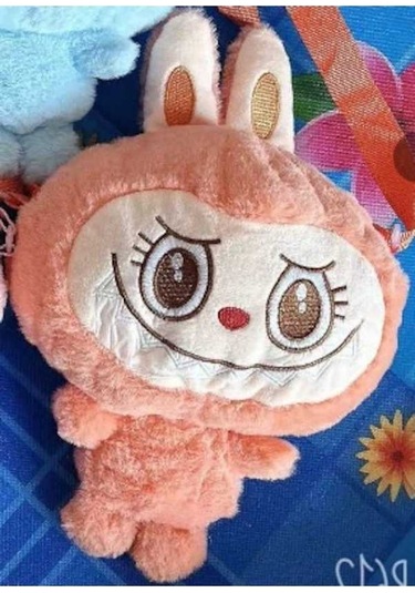 Ebitda Bubble Martelabu Kız Çocuk Peluş Çanta - 30 Cm Turuncu Omuz Çapraz - Sevimli Karikatür Tasarım - Sanbuyos Listesi Turuncu