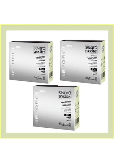 Helen Seward Mediter Reforce Men 10L Saç Dökülmesine Karşı Özel Losyon 12 x 10 ML 3'lü Set