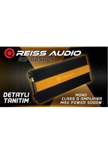 Reıss Audıo Rs-D2500.1 2500 Watt Mono Tek Kanal Anfi