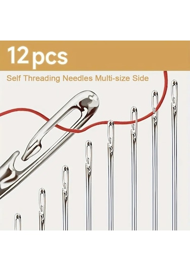 Larimar Kolay İplik Geçirilen İğne Seti 12 Adet - 9094206630766lmr Çok Renkli