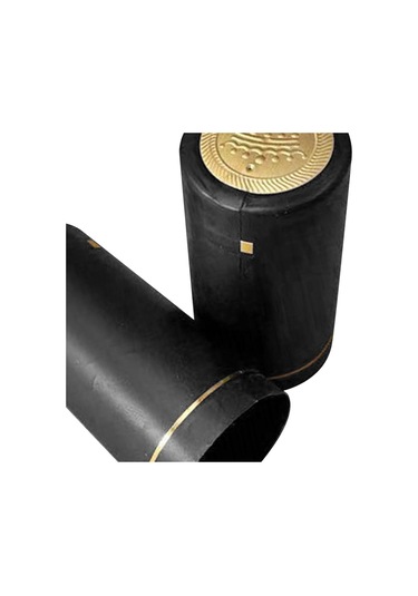 Suntek 100x Şarap Şişesi Isı Büzüşmeli Kapaklar 30mm Conta Siyah