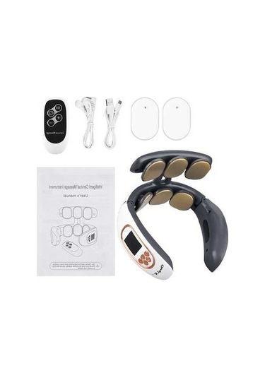 Novahub 6d Elektrikli Boyun Geri Darbeli Masaj Aleti, Altın Şarjlı Altın