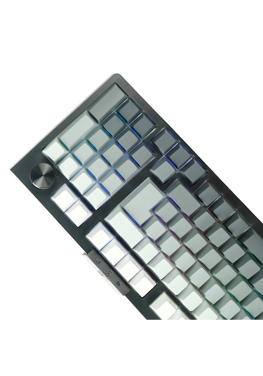 Gameraider Force98 Black Gray Gradient Jixian Red Switch Hotswap Rgb Kablosuz Türkçe Mekanik Gaming Klavye