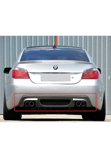 Bmw E60 M5 Difüzör Parlak Siyah Plastik 2003-2010 5 Serisi Arka-difizör-bodykit-ek-karlık