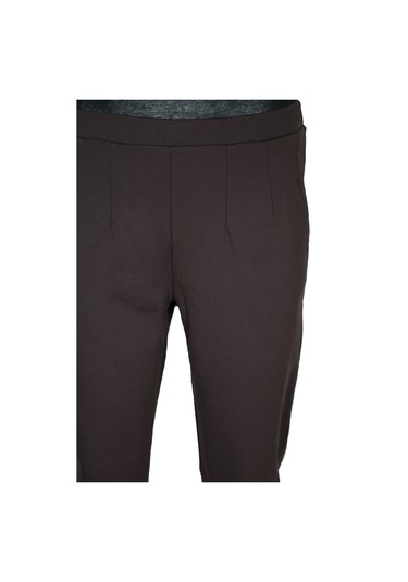 Barem Kadın Buse Rahat Kalıp Yan Cepli Orta Kalın Çelikli Kahve Pantolon Kahverengi