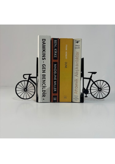 Metal Bisiklet Figürlü Kitap Desteği Kitap Tutucu Ev Ve Ofis Deko