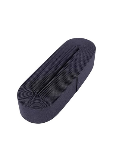 Siyah - 4cm Paça Lastik Yassı Geniş 10mt. 5365