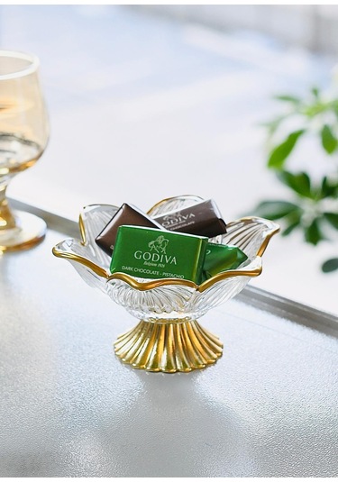 Lotus Çizgi Ayaklı Sunumluk 6 Lı Gold Altın