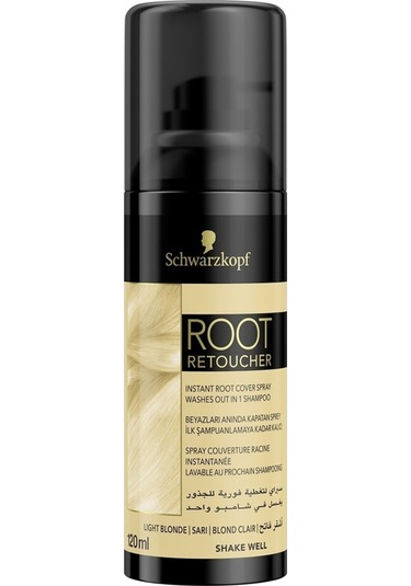 Schwarzkopf Root Retoucher Beyazları Anında Kapatıcı Sprey Sarı 1