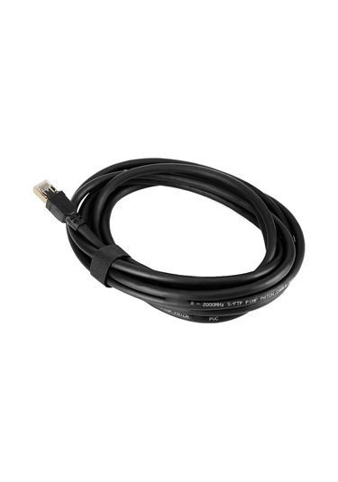 Lemestar 3 Metre Siyah Cat8 Ağ Kablosu, 40 Gbps Hız, 2000mhz Bant Genişliği, 26awg Saf Bakır, Rj45 Altın Kaplama, S/ftp Koruma, Akıllı Ev/ofis Uyumlu