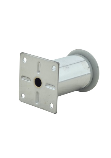 Ludıa Metal Ayarlanabilir 4 Adet Mobilya Ayağı Metal Tablalı 6cm Gri
