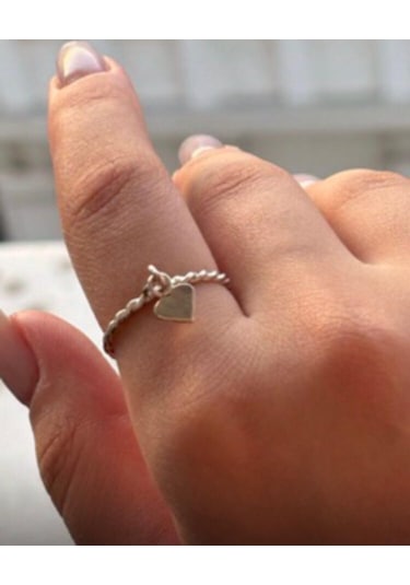 Charm Burgu Yüzük Gümüş