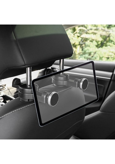 Cbtx Global Dm-034 Araç Kafalık Telefon Tutucu Montaj Güçlü Manyetik Tablet Tutucu Stand Braketi - Kırmızı