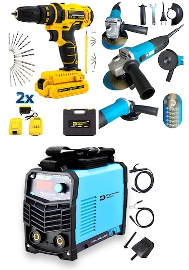 Dynamic Tech Dt-323 Kaynak + Akülü Matkap + Taşlama Spiral