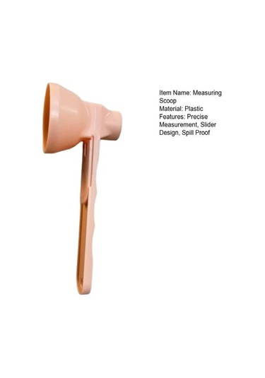 Ölçü Kaşığı Huni İle 2'si 1 Arada Dökülmeye Karşı Huni Kaşık Kaydırıcı Mutfak Kaşığı Toz Süt Kahve Protein Tozu Ölçmek İçin Beyaz