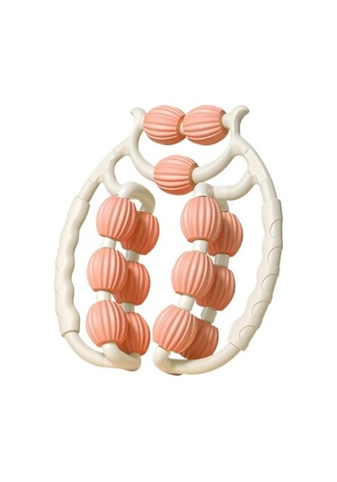 Mkjınmeı Çift Sıralı Halka Şeklindeki Bacak Masaj Aleti, Bacak Inceltici Silindir Eseri W0mc1d Turuncu