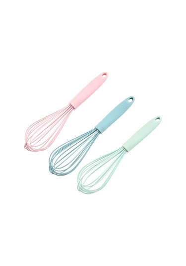 Pembe Yumurta Çırpma Faydalı Asılı Delik Uzun Ömürlü Manuel Silikon Krem Karıştırıcı Süt Karıştırma Aracı Mutfak Gadget Pembe