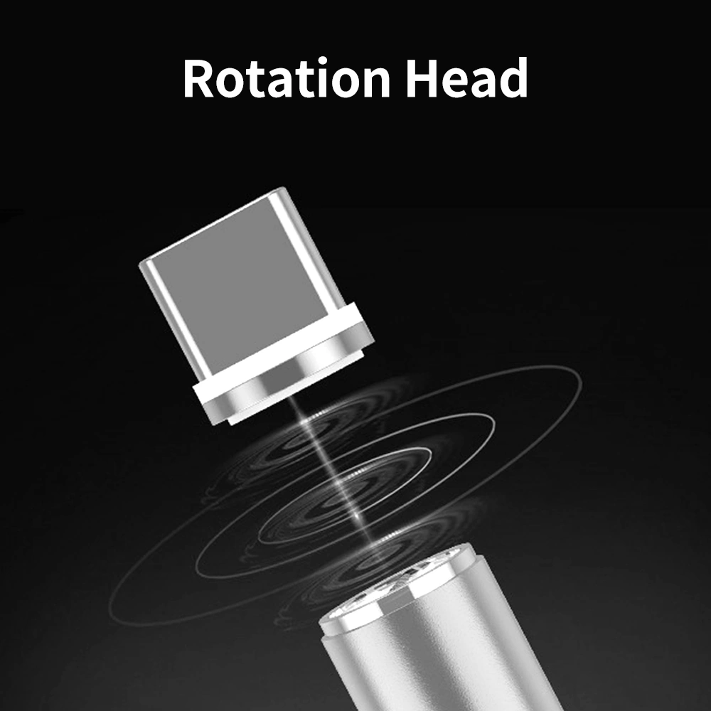 Geeroyoo 2 M Uzunlukta Micro Usb Arayüzlü 2.4a Hızlı Şarj Magnetik Kablosu - Toz Tıkacı Fonksiyonu - Gümüş Renk