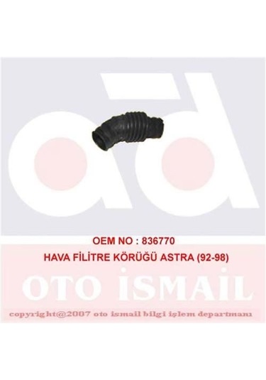 Doğru Kauçuk 817 Hava Filtre Körügü Astra F